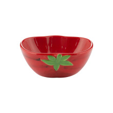 Typhoon World Foods Tomato Food Serving Cereal Salad Oval Red Bowl