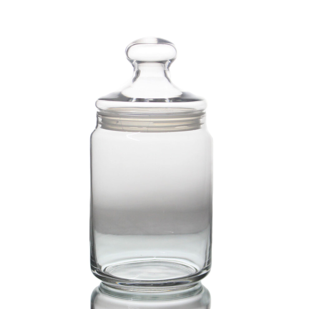 Luminarc Tempered Glass Club Storage Jar 1 Litre Kitchen Clear Food Container