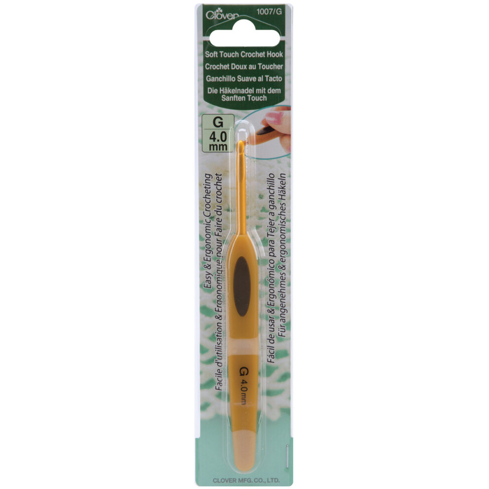 Clover Soft Touch Crochet Hook-Size G7/4mm -1007G