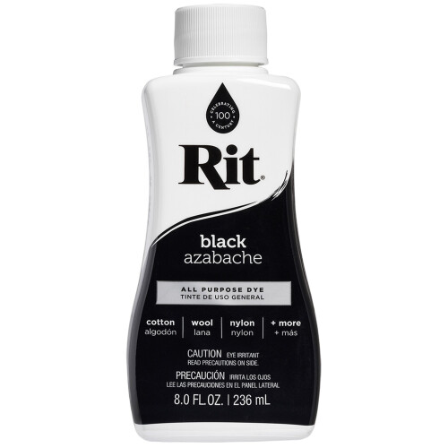 Rit Dye Liquid 8oz-Black -8-15