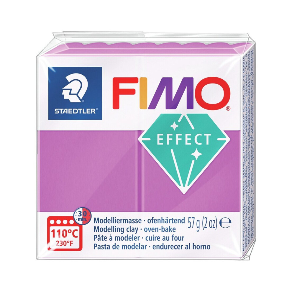 Fimo Effect Neon Polymer Clay 2oz-Neon Purple -EF8010-601