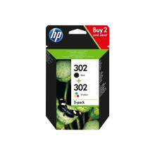 HP 302 2-pack blackcolour cyanmagentayellow original ink cartridge X4D37AE