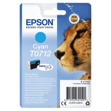 Epson T0712 Cyan Inkjet Cartridge C13T07124012 EP62450