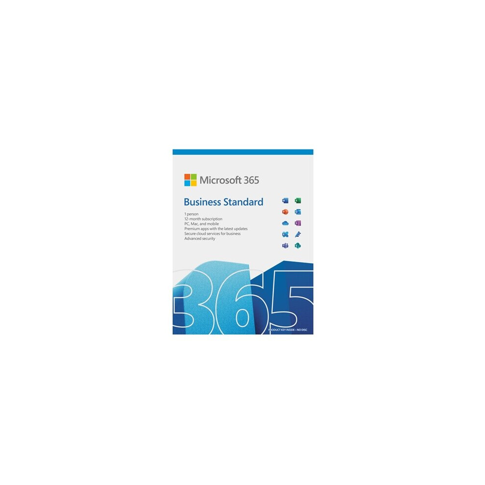 Microsoft 365 Business Standard 1 Year 1 User - Retail Boxed KLQ-00650