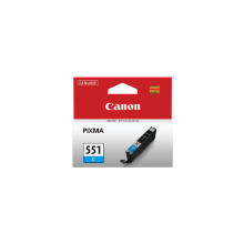 Canon CLI-551C Cyan Ink Cartridge - 6509B001 / CO90555 for PIXMA iP7250, MG5450, MG6350 | Genuine Canon FINE Ink, ChromaLife 100+