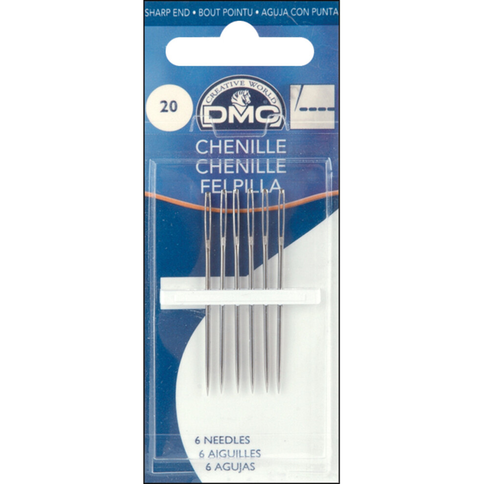 DMC Chenille Hand Needles-Size 22 6/Pkg -1768-22