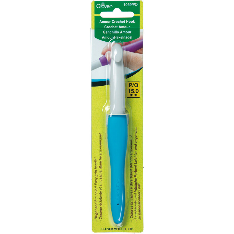 Clover Amour Crochet Hook-Size P/Q/15mm -1059PQ