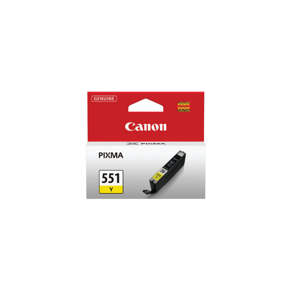 Canon CLI-551Y Yellow Ink Cartridge 6511B001 CO90556