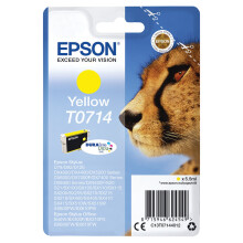 Epson T0714 Yellow Inkjet Cartridge Capacity: 475 pages C13T07144012 EP62454
