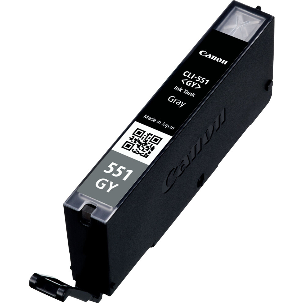 Canon CLI-551 GY - 6512B001 - 1 x Grey - Ink tank - For PIXMA iP8750,iX6850,MG5655,MG6350,MG7150,MG7150 MONSTER UNIVERSI
