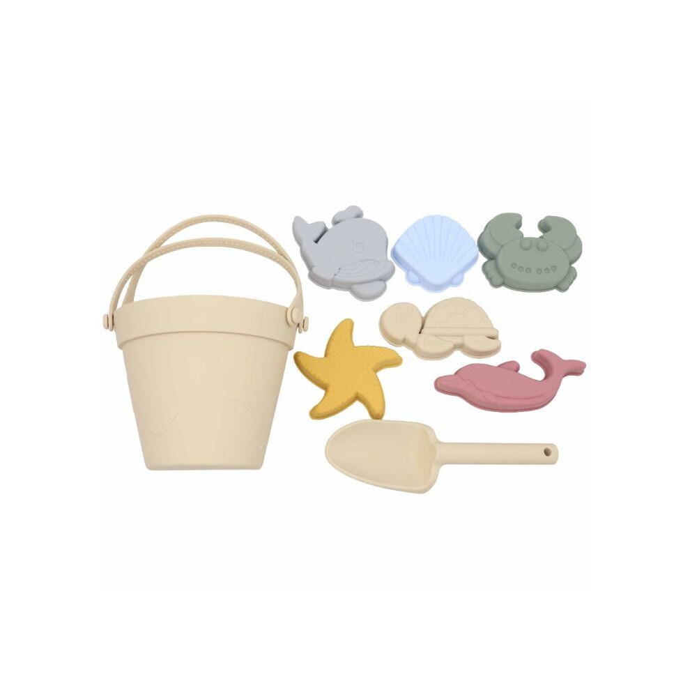 Photos - Sandbox Toy (D) 8PCS Kids Beach Toys Boys Girls Silicone Sand Pit Play Set Including Sand Shovel Sand Bucket Dolphin Turtle Crab Shell S