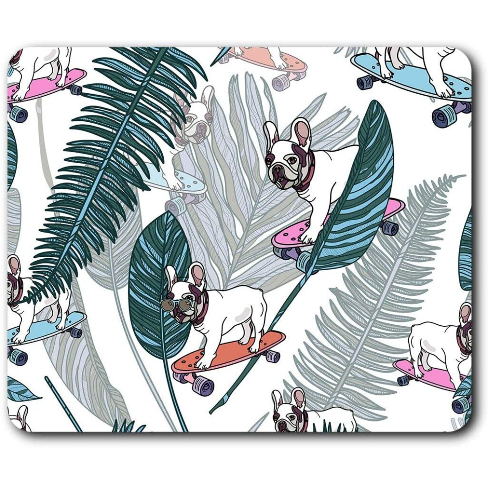 Skateboarding French Bulldog Dog Puppy Mouse Mat Pad Computer Pc Laptop Gaming Office Home Desk Accessory Gadget 15531 7625999252815