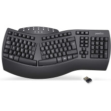 Perixx PERIBOARD-612 Wireless Ergonomic Split Keyboard with Dual Mode 2.4G and Bluetooth Features, Compatible with Windows 10...