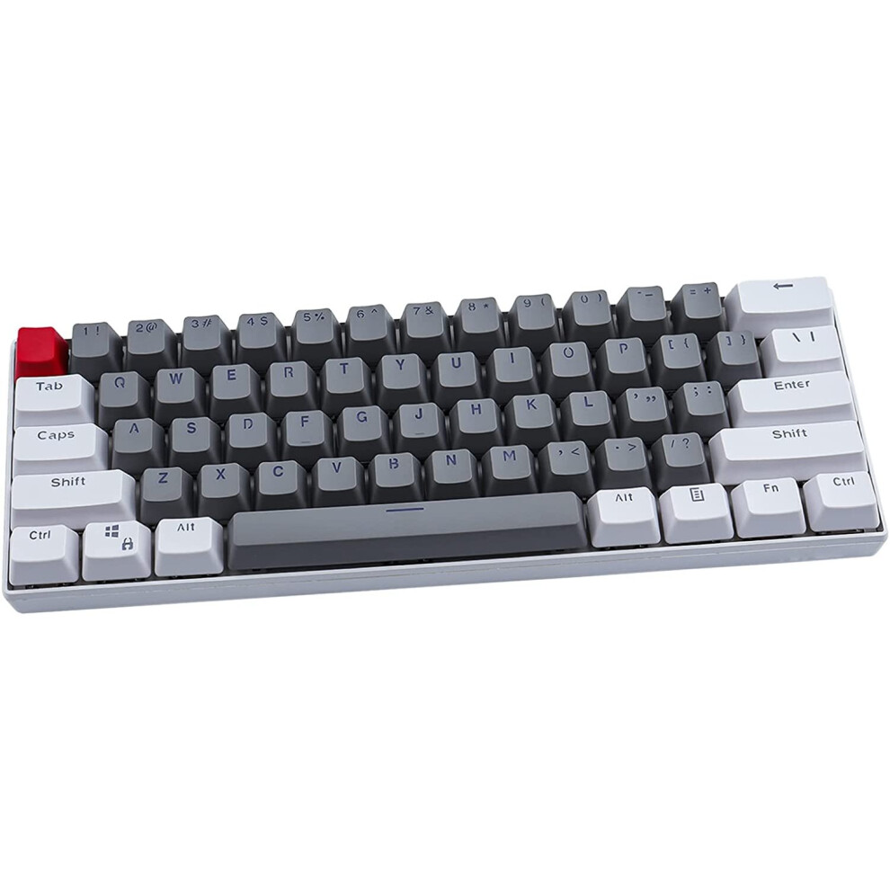Sunzit Keycaps, 61 Keycaps Backlight Two-Color Mechanical Keypad Pbt Keycap For Gh60 / Rk61 / Alt61 / Annie/Keyboard Poker Keys 884017526346