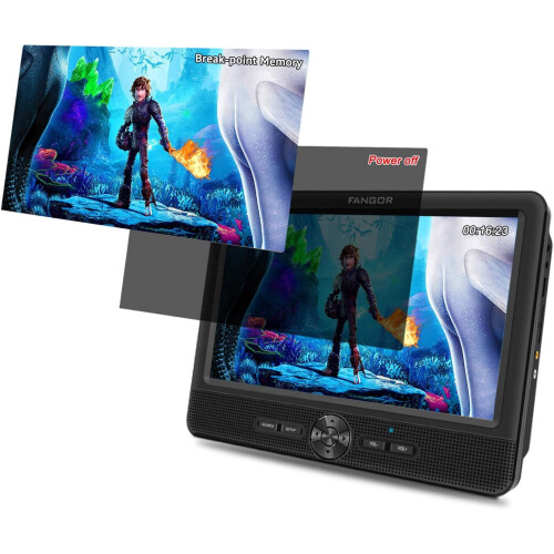 FANGOR 10.1'' Car DVD Player Dual Screen, Headrest Video Player with 5