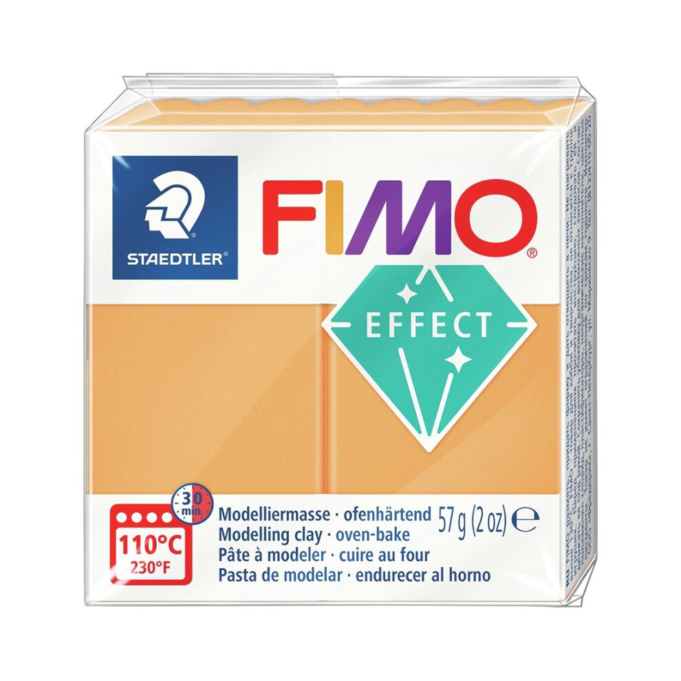 Fimo Effect Neon Polymer Clay 2oz-Neon Orange -EF8010-401