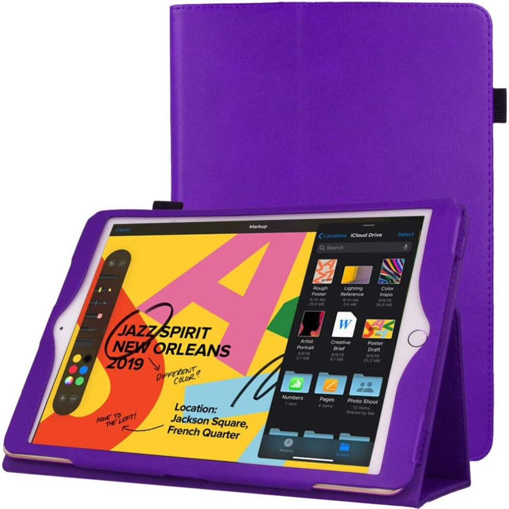 Techgear Leather Case For Apple Ipad 10.2" 2021 / 2020 / 2019 [9Th / 8Th / 7Th Generation] Premium Pu Leather Slim Folio Case...