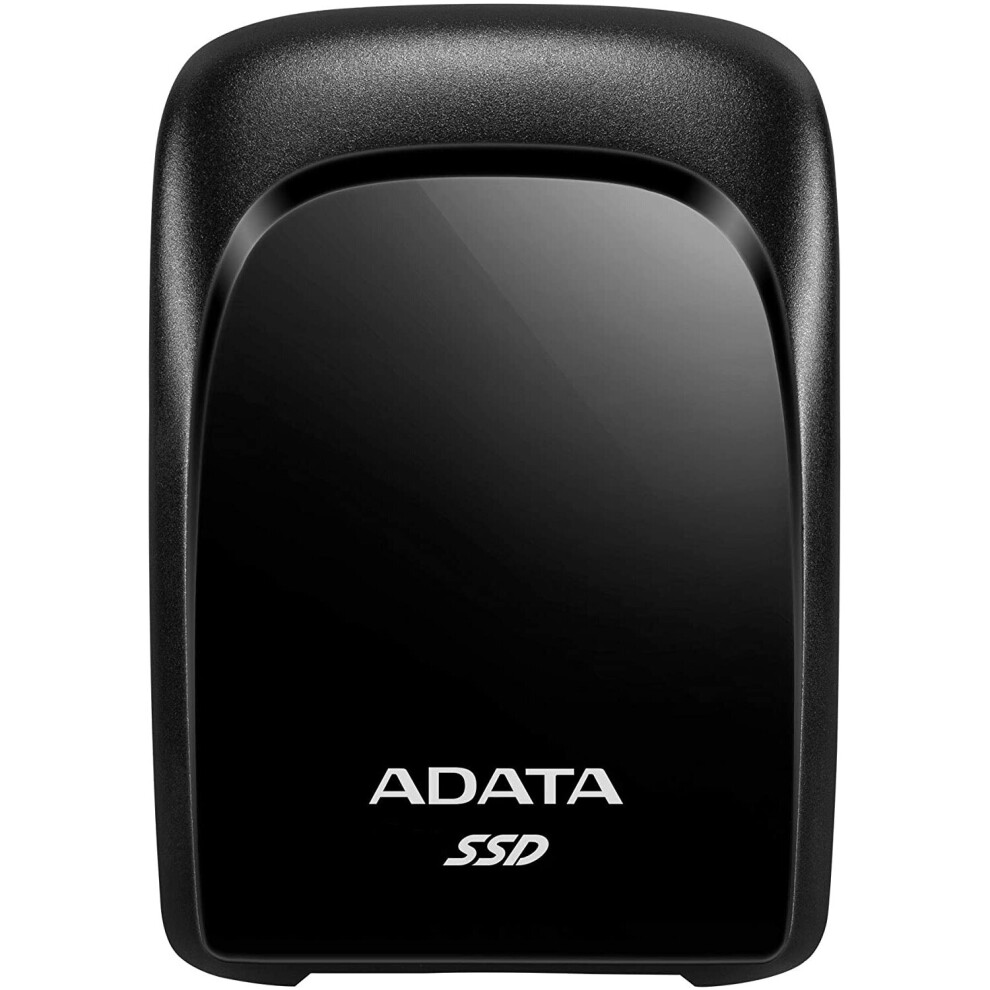Adata SC680 Unità A Stato Solido Esterna Da 480GB, Fino A 530 Mb/S, Usb 3.2 Gen.2 Type-C, 2.5", Portable, Shockproof, Archiviazione Esterna Compatibile Per Mac, Windows, Android, Linux Kernel, Nero-image