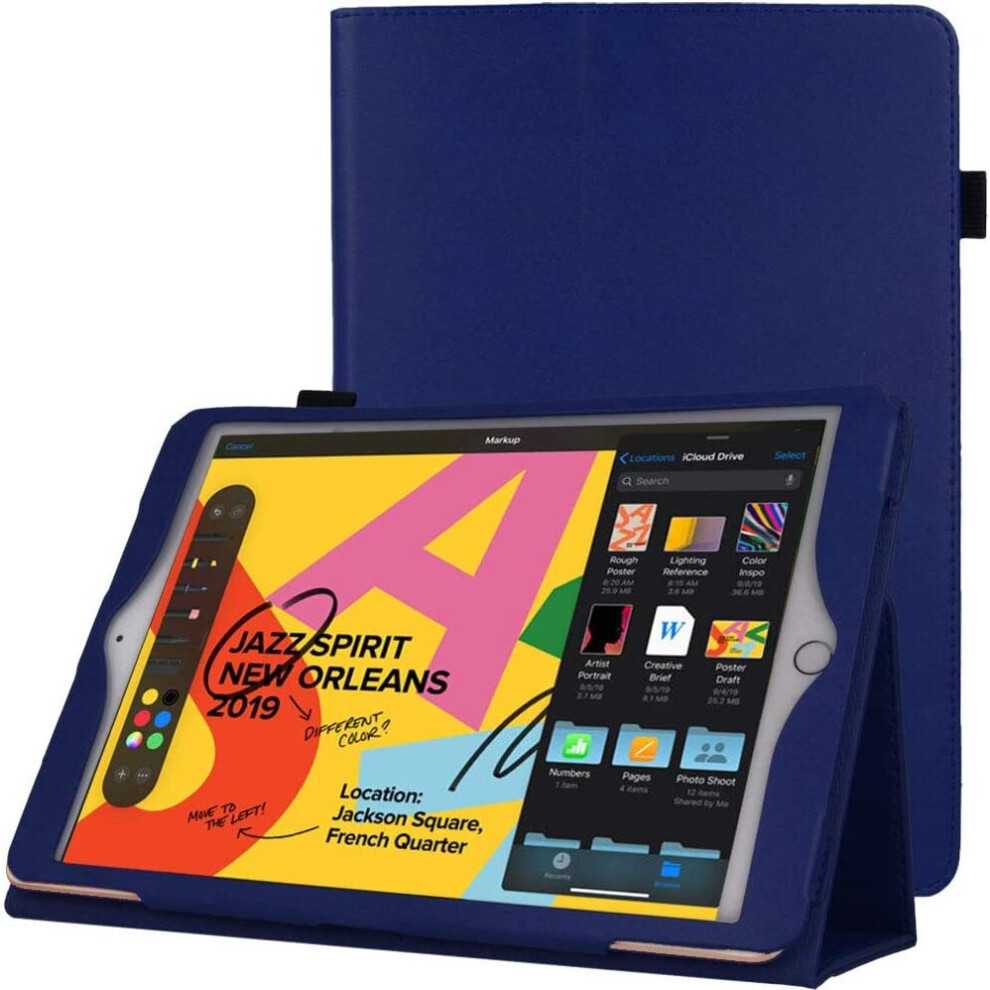 Techgear Leather Case For Apple Ipad 10.2" 2021 / 2020 / 2019 [9Th / 8Th / 7Th Generation] Premium Pu Leather Slim Folio Case...