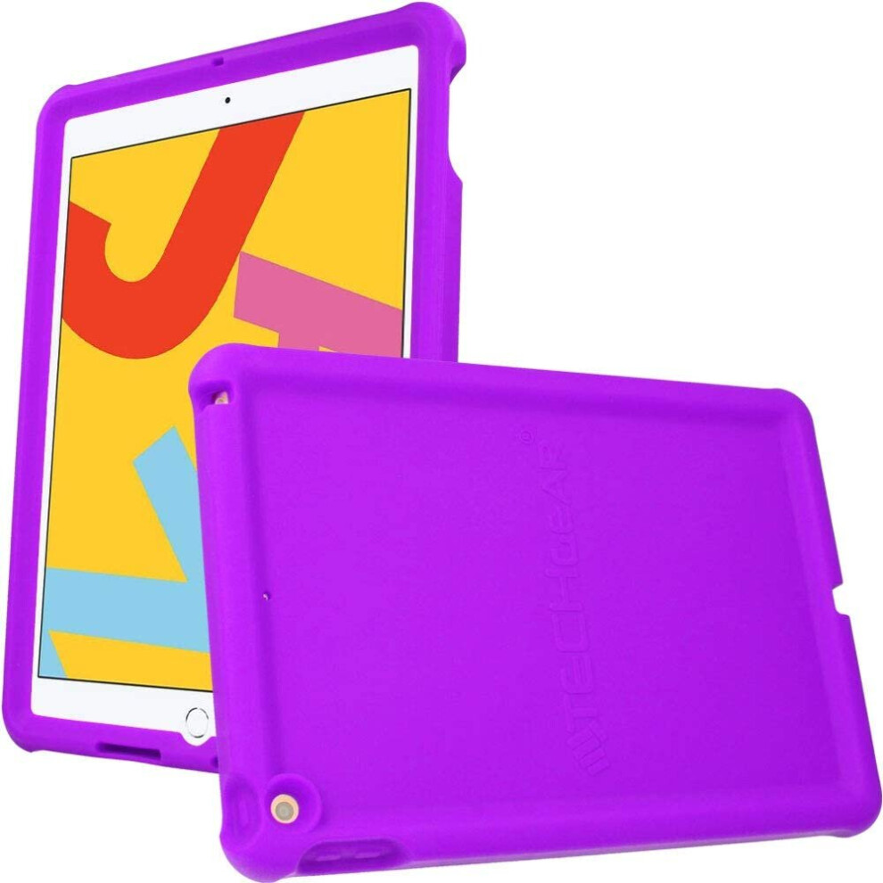 Techgear Bumper Designed For Apple Ipad 10.2" 2021 2020 2019, 9Th / 8Th / 7Th Generation, Rugged Shockproof Soft Silicone...