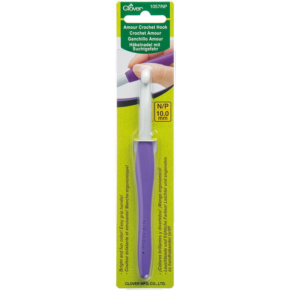 Clover Amour Crochet Hook-Size N/P/10mm -1057NP