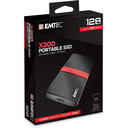 EMTEC SSD 3.1 Gen1 x200 128GB Portable 2