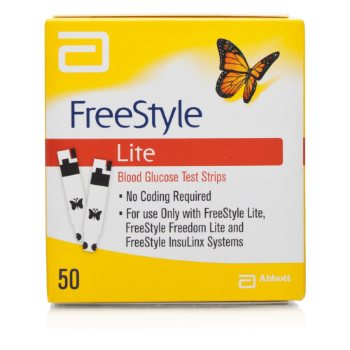 Abbott Freestyle Lite Testing - 50 Test Strips