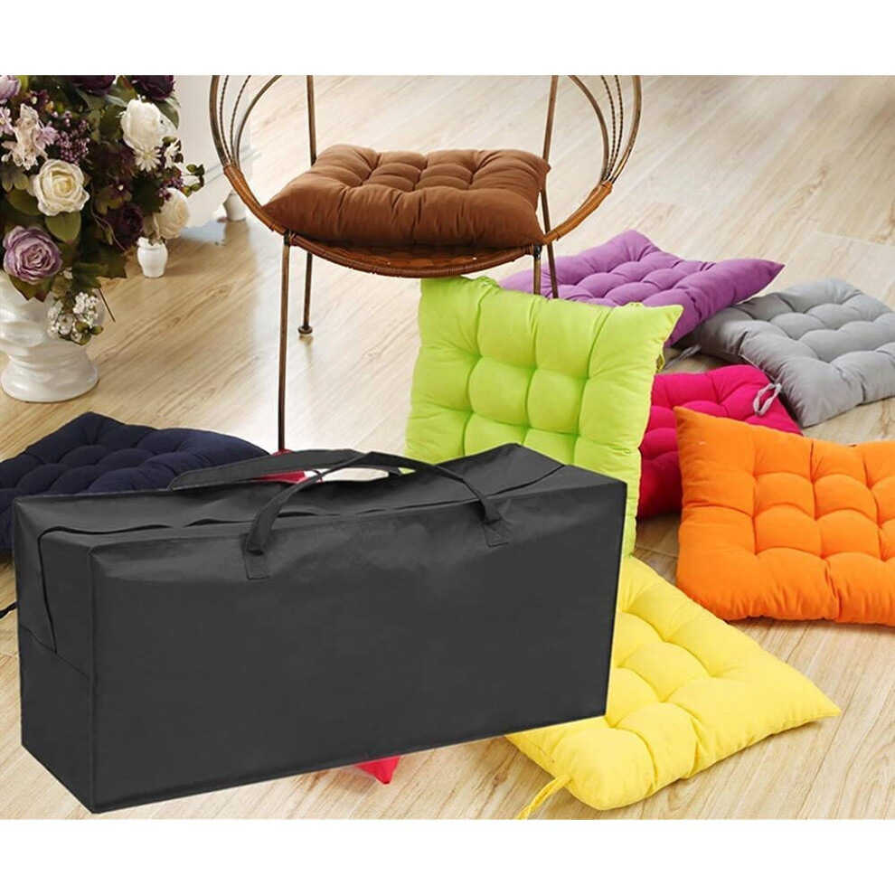 (Black 122*39*55cm) Outdoor Cushion Storage Bag Waterproof
