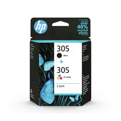 HP Hp 305 2-pack Tri-color/black