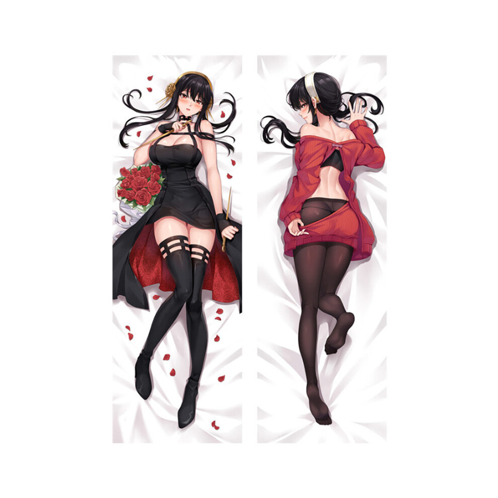 (YorA, 50*160cm) Spy x Family Yor Forger Anime Body Pillow Covers 2 Side Printed Pillow Case
