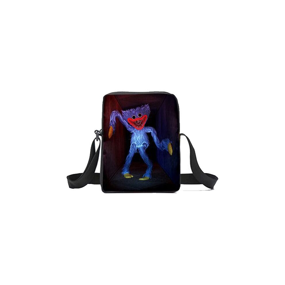 (Blue Doll Satchel) Poppy Playtime Huggy Wuggy Kissy Missy  School Bag Backpack Pencil Case