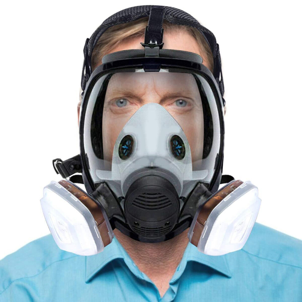 15 in 1 Facepiece Respirator Painting Spraying 6800 Full Face Gas Mask