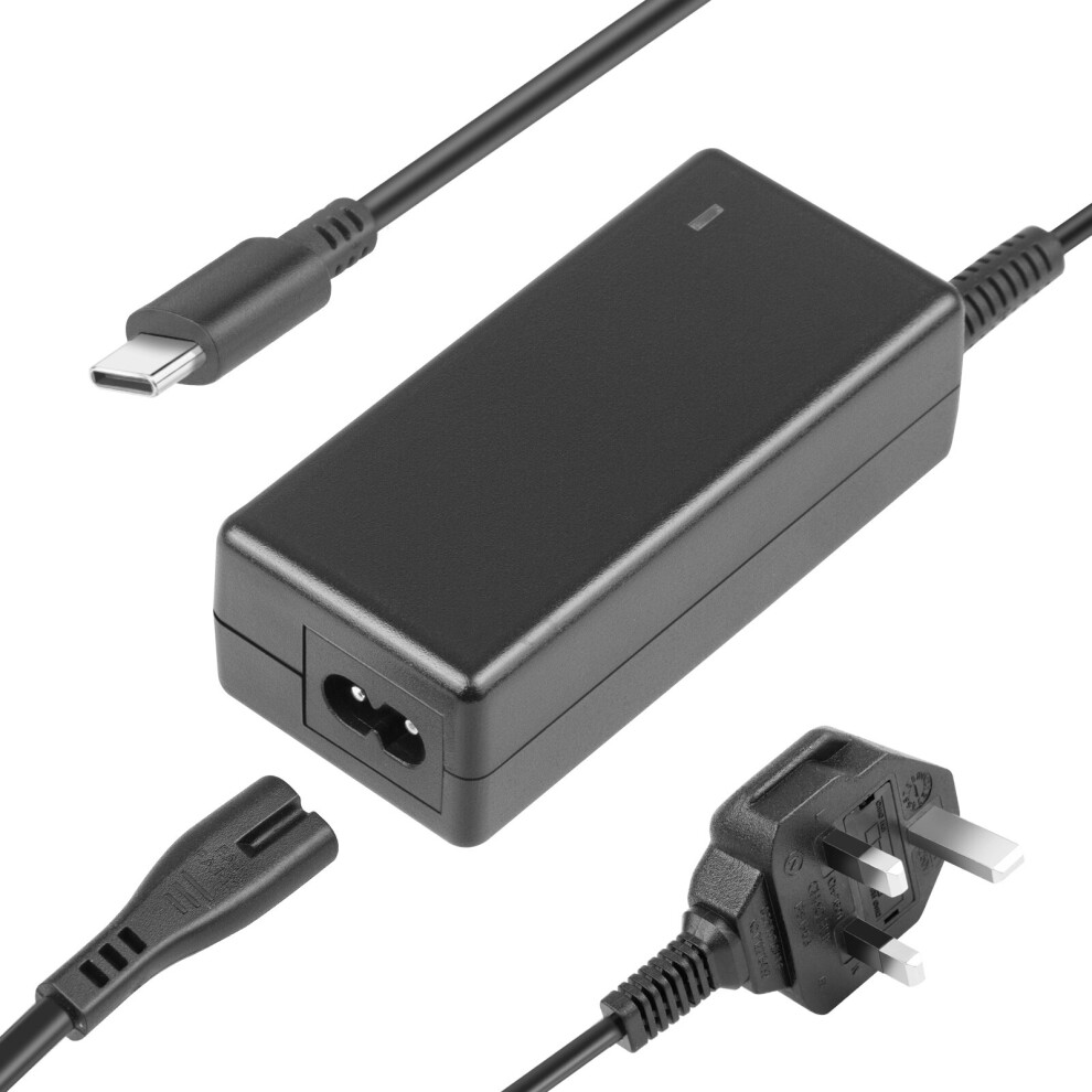 Futurebatt 45W Usb Type C Chromebook Charger Laptop Power Adapter, Widely Compatible With Hp, Dell, Lenovo, Acer, Asus, Samsung, Google, And More