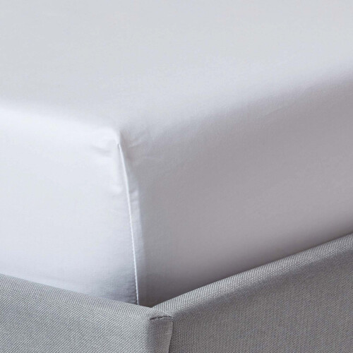 Homescapes (Small Double, White) Egyptian Cotton Fitted Sheet 1000 TC