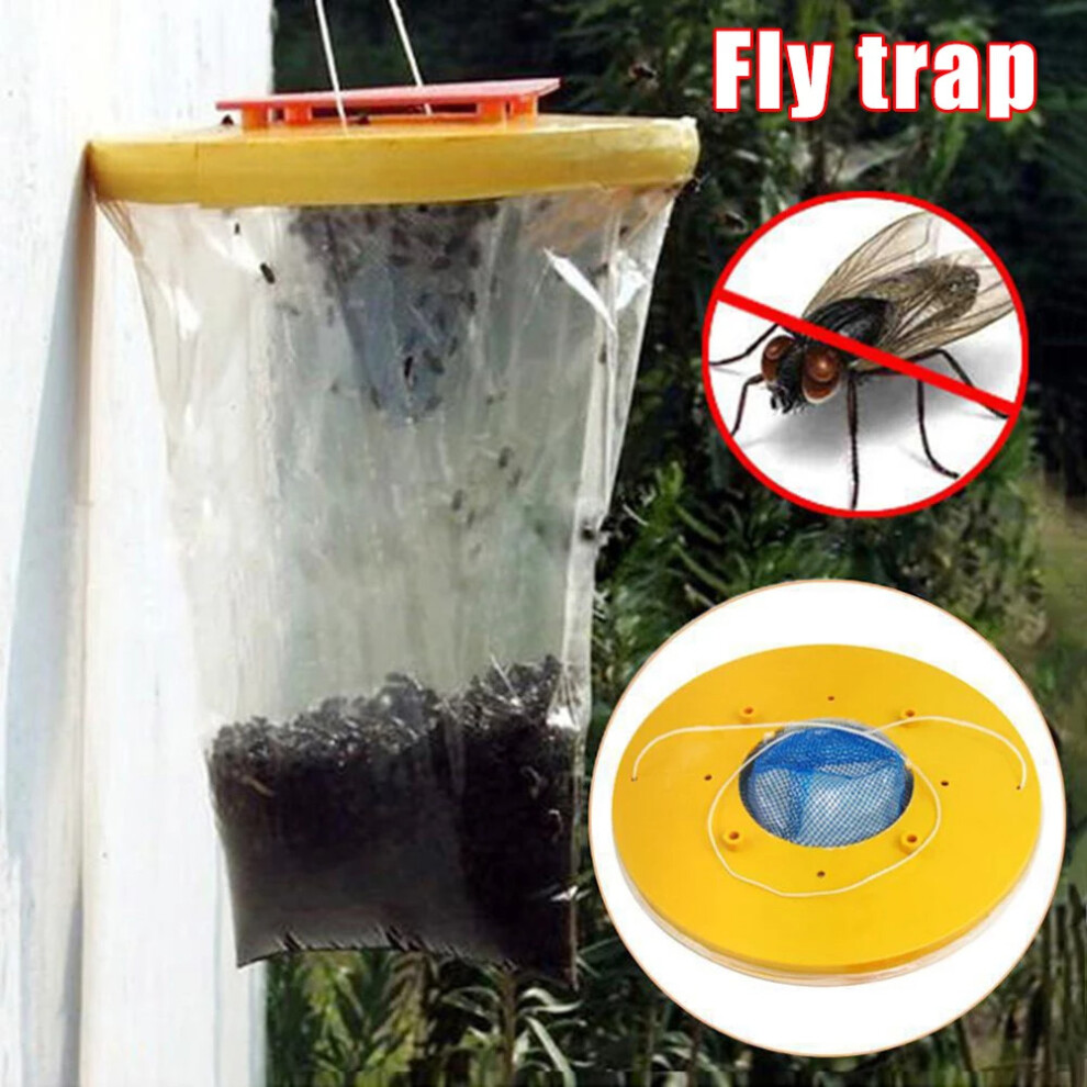2X Fly Bag Trap CATCHER Insect Killer Bug Wasp Flies Pest Control Insect