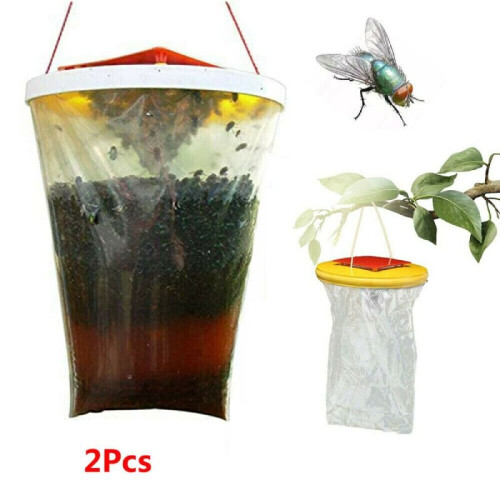 2X Fly Bag Trap CATCHER Insect Killer Bug Wasp Flies Pest Control Insect 2