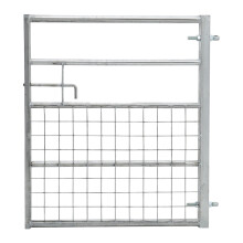 (4ft 1.2m) Half Mesh Galvanised Field Farm Equestrian Entrance Security Gate Safe 3ft-12ft
