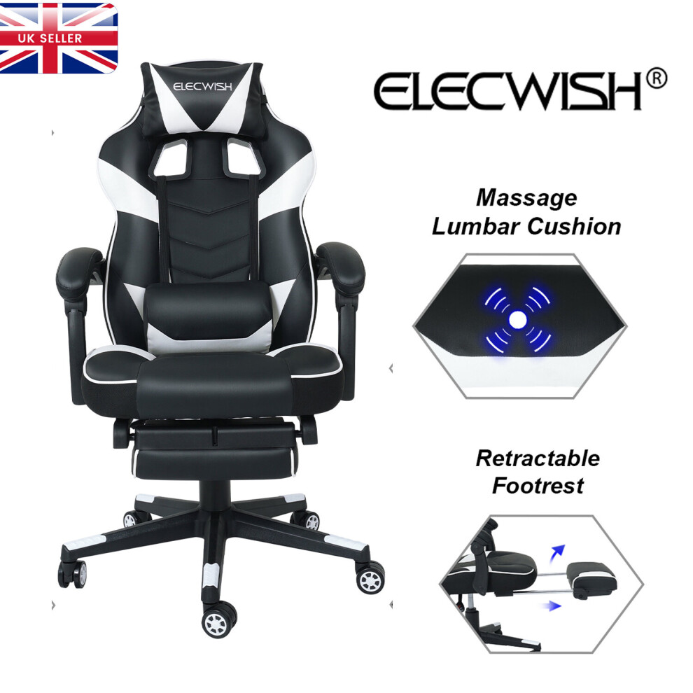 Massage Gaming Chair Ergonomic Executive Office Seat Computer Recliner