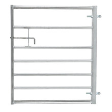 (6ft) Silver Galvanised Metal Field Farm Gate Equestrian Entrance Safety Fences 3-12ft