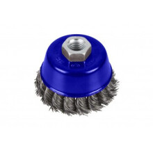 BlueSpot 75mm (3") M14 x 2 Twist Knot Wire Cup Brush