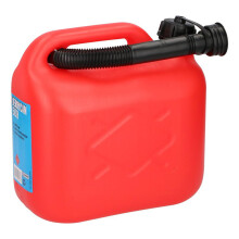 5L Red Petrol/Diesel Jerry Can with Flexible Spout – Safe Leak-Proof, SI 1982/630, viv-00936