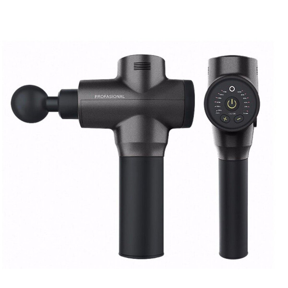 Greenzech Gray/Black Deep Muscle Massager 6 Speed Handheld Cordless Electric