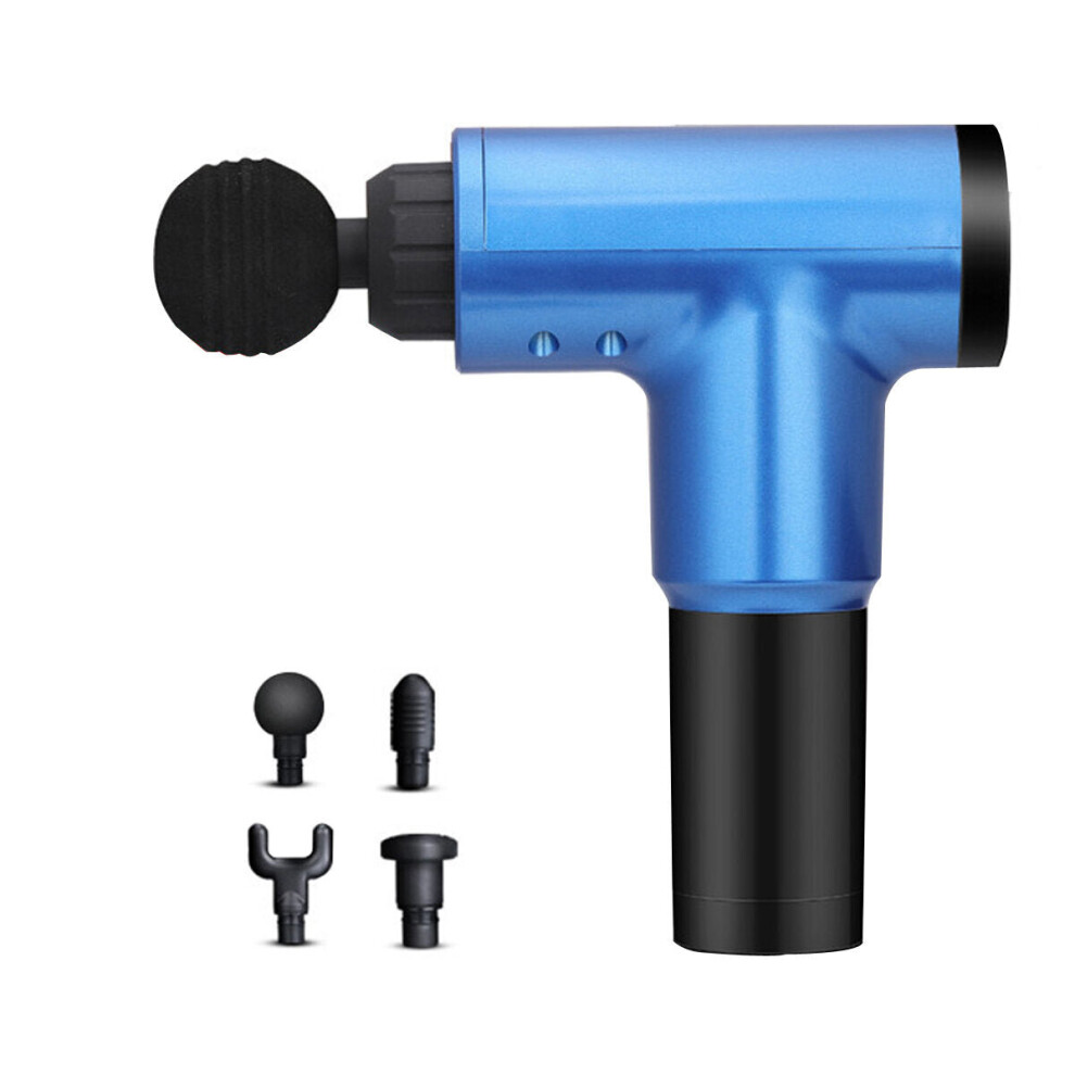 Greenzech (Blue, Eu Plug) Electric Percussion Massager 6 Speeds Rechargeable Muscle Vibration