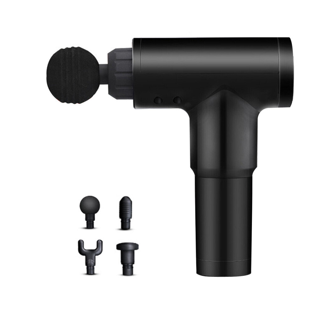 Greenzech (Black, Us Plug) Electric Percussion Massager 6 Speeds Rechargeable Muscle Vibration