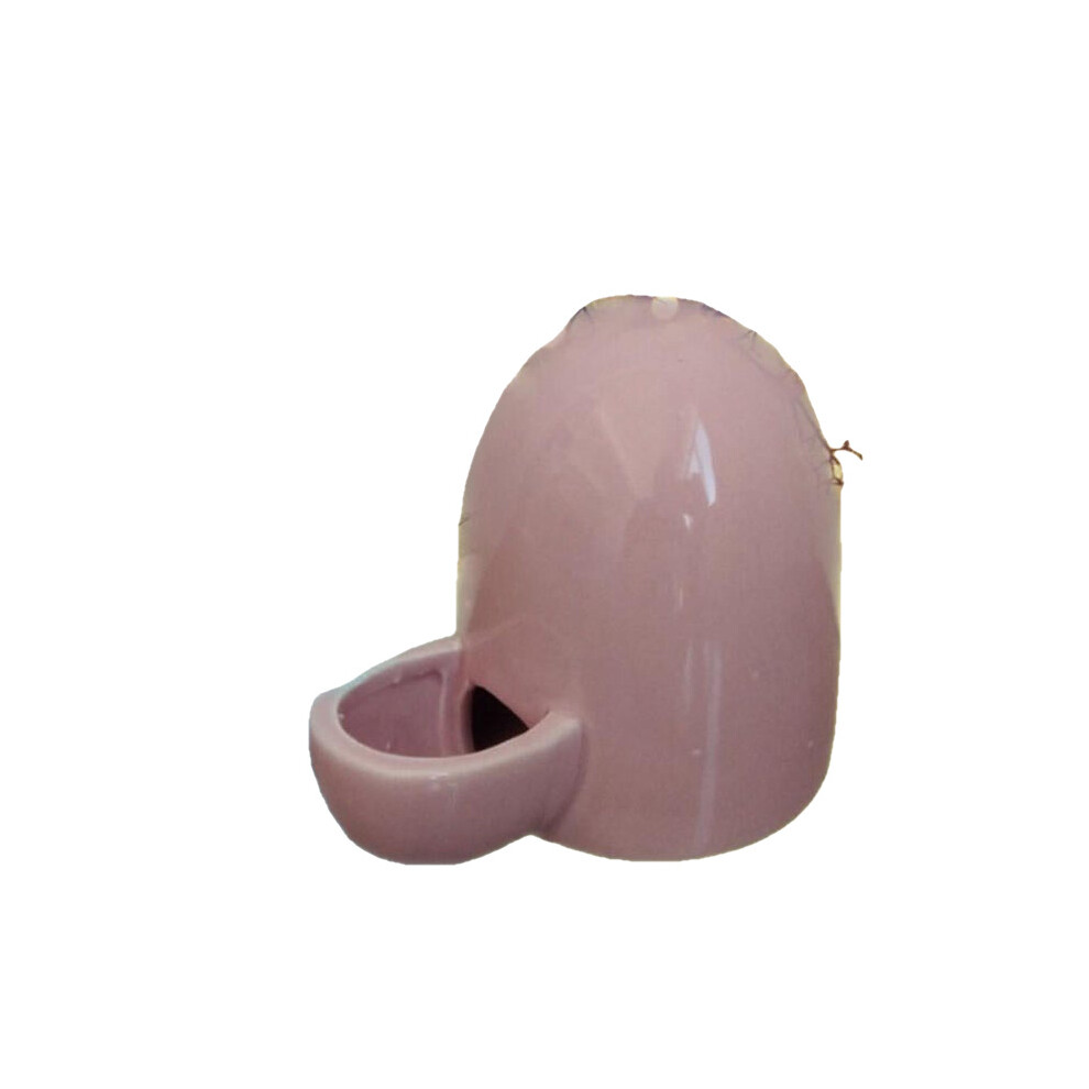 (Pink) Ceramic Pet Water Dispenser Mute Dog Cat Drinking Fountain Feeding and Watering Machine Mini Hedgehog Kettle Dog Autoxic Water