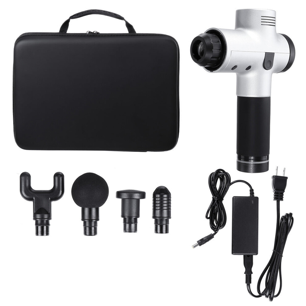 Greenzech Silver (Silver) Fascia Muscle Relaxation Massager Gym High-Frequency Vibration Percussion Massage