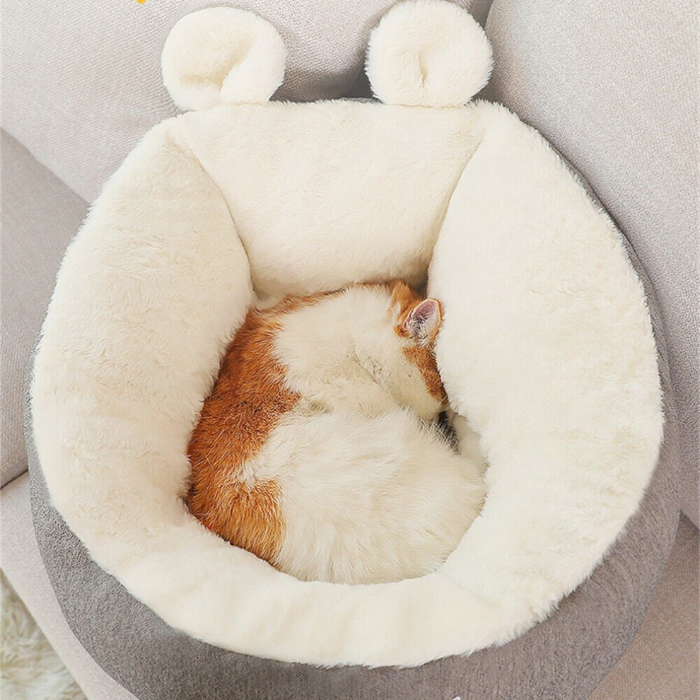 (M, Type C) Cat Dog Pet Bed Cave Sleeping House Mat Cushion Warm Washable