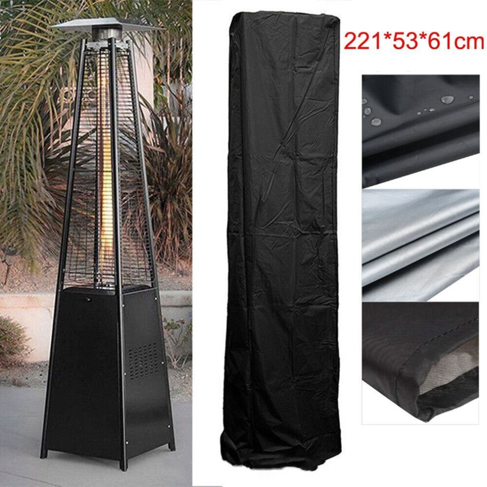 Heavy Duty Waterproof Gas Pyramid Patio Heater Cover Outdoor Protector