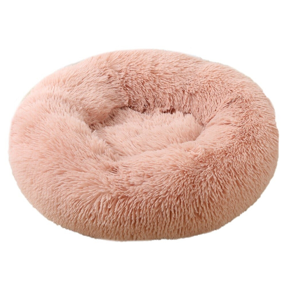 (Pink, 80*26cm) Pet Bed Winter Warm Sleeping Bed for dogs Kennel Dog Round Cat Long Plush Puppy Cushion Mat Portable Pet Supplies