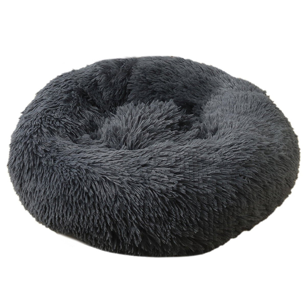 (Grey, 70*20cm) Pet Bed Winter Warm Sleeping Bed for dogs Kennel Dog Round Cat Long Plush Puppy Cushion Mat Portable Pet Supplies